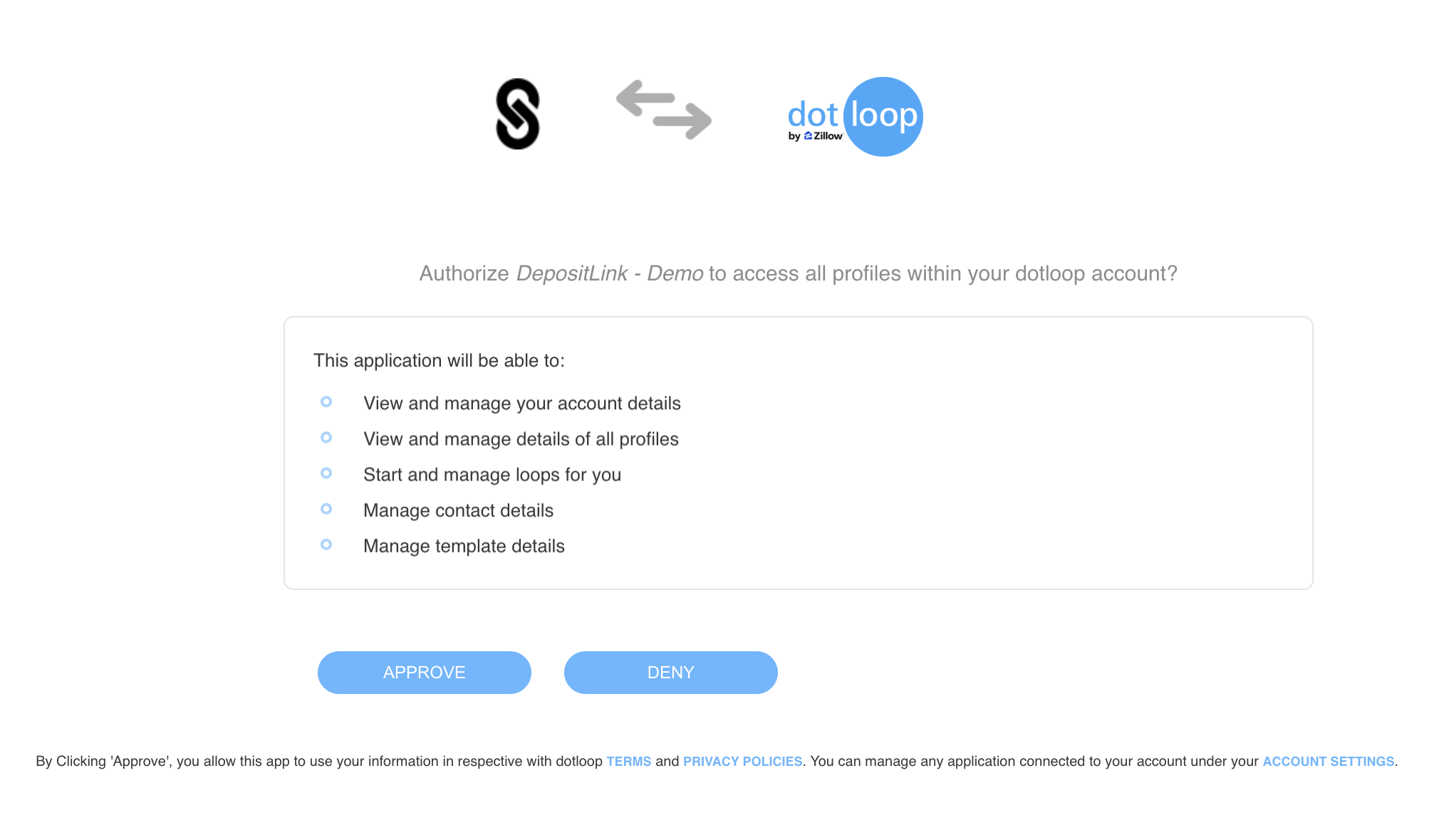 Dotloop Promo Code Connecting DepositLink with your Dotloop account